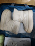 駱駝（CAMEL）雪地靴女簡(jiǎn)約厚底束帶秋冬中筒保暖靴 L23W577074 米色 38 曬單實(shí)拍圖