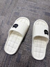 潔麗雅（Grace）買(mǎi)一送一拖鞋女士夏季新款居家室內洗澡防滑一對情侶可愛(ài)涼拖男款 白色+黑色【2雙裝】 38-39 女+42-43男 曬單實(shí)拍圖