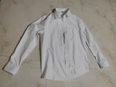 100%純棉牛津紡長(cháng)袖純色條紋男士商務(wù)休閑職業(yè)正裝白襯衣2026 白色 常規 2XL /41【141-155斤】 曬單實(shí)拍圖