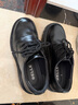 百麗張凌赫同款厚底商務(wù)德比鞋男士通勤正裝皮鞋 黑色（升級2.0） 曬單實(shí)拍圖