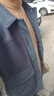 gxgjeans男裝牛仔夾克 秋季翻領(lǐng)潮流拼接外套 藍色 L (175) 曬單實(shí)拍圖