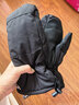 安踏（ANTA）滑雪手套悶子防水耐磨單板戶(hù)外防寒加絨護具連指五指登山男女 黑色 M 曬單實(shí)拍圖