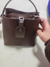 viney新款輕奢水桶包包女包牛皮斜挎包生日禮物送女友老婆 【咖啡色】高檔實(shí)用單肩包 品牌大容量休閑通勤手提包 曬單實(shí)拍圖