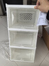 得力（deli）【三層】折疊免安裝鞋盒 手辦收納盒展示盒鞋柜鞋架儲物盒 XDM117 曬單實(shí)拍圖