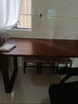 家逸實(shí)木大板桌去客廳化大長(cháng)桌家用長(cháng)方形餐桌辦公長(cháng)條桌學(xué)習書(shū)桌 曬單實(shí)拍圖