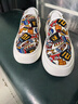 箭齒獸厚底新款韓版潮流男士一腳蹬板鞋透氣個(gè)性休閑樂(lè )福鞋印花布鞋潮鞋 9401 43 曬單實(shí)拍圖