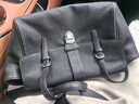 裘真【宋佳同款】裘真植鞣胎牛皮法棍公文包女休閑職場(chǎng)大容量通勤包 黑色-胎牛皮 曬單實(shí)拍圖