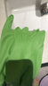 靚滌家務(wù)手套1雙33cm綠色單層洗碗廚房加厚橡膠皮洗衣清潔防水刷鍋碗 曬單實(shí)拍圖