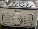 美的（Midea）電蒸鍋電煮鍋電火鍋多功能鍋家用電炒鍋蒸蛋器蒸包子鍋電熱鍋10.8升三層大容量多用途鍋ZGE2323Z02 曬單實(shí)拍圖