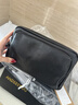 ANDSEEYOU品牌 單肩包男 休閑男士真皮小挎包 時(shí)尚潮流斜跨手機包 頭層牛皮日系男包 簡(jiǎn)約手包 黑色 曬單實(shí)拍圖