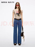 MISS SIXTY【進(jìn)口牛仔面料】2025秋季牛仔褲女中腰直筒褲長(cháng)褲 深藍 28 曬單實(shí)拍圖