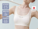 婷美【蠶絲抑菌】少女文胸運動(dòng)內衣防震提拉發(fā)育期初高中生固定杯白M 曬單實(shí)拍圖