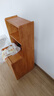 維莎全實(shí)木床頭柜置物架一體橡膠木現代簡(jiǎn)約原木臥室床邊小柜子 【橡膠木-原木色】0.4m床頭柜【二層】 曬單實(shí)拍圖