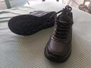 普步仕品牌老爹鞋男2026春秋新款軟底透氣運動(dòng)厚底鞋男百搭商務(wù)休閑鞋男 黑色 40 標準皮鞋尺碼 曬單實(shí)拍圖