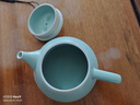 祥業(yè)song杯子汝窯泡茶壺陶瓷大號功夫茶具西施壺汝瓷單壺提梁壺泡茶器 大石瓢壺 260ml 曬單實(shí)拍圖