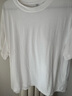 H&M男裝女裝T恤秋冬透氣圓領(lǐng)短袖運動(dòng)上衣短袖內搭打底衫0685816 白色 L 175/108 曬單實(shí)拍圖