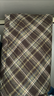 自巧小個(gè)子復古格紋直筒半身裙女2025秋冬新款中長(cháng)款復古毛呢裙子 棕色格 S （尺碼：3） 曬單實(shí)拍圖
