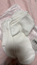 歐迪芬5雙女士襪子女100%純棉秋冬季10A抑菌防臭舒適透氣短筒襪女白色 曬單實(shí)拍圖