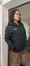 安德瑪（Under Armour）兒童羽絨服冬男女童輕薄羽絨服保暖鴨絨連帽壓膠羽絨服253311180 黑色 165 曬單實(shí)拍圖