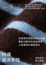 麥檬【特調藍咖撞色】MM復古流行羊毛羊針織衫套頭毛衣polo26新品 開(kāi)衫-連帽-棕色5H1930511-1 M 曬單實(shí)拍圖