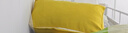名創(chuàng  )優(yōu)品靠背護腰靠墊靠枕 可拆洗沙發(fā)靠枕床靠枕腰部靠墊 姜黃色 含枕芯 45cm*50cm【帶頭枕】 曬單實(shí)拍圖