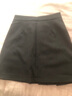 Olrain歐芮兒半身裙女裝秋高腰A字不規則百褶西裝短裙 深灰色 L 曬單實(shí)拍圖
