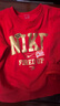 NIKE3BRAND 耐克男女童衛衣+長(cháng)褲2件套2026新年紅色拜年服兒童套裝 曬單實(shí)拍圖