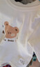 貝瑞加（Babyprints）兒童內衣套裝男女寶寶秋衣秋褲2件套純棉家居服上衣褲子 小熊100 曬單實(shí)拍圖