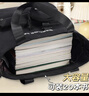 回力手提包男大容量斜挎包學(xué)生上課補習帆布包初中高中生拎書(shū)單肩包女 黑色【肩帶可拆卸+零錢(qián)包】 曬單實(shí)拍圖