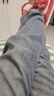 翊尚美加絨牛仔褲女秋冬新款垂感顯瘦闊腿褲小個(gè)子高腰寬松休閑直筒褲子 曬單實(shí)拍圖