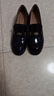 百麗牛皮金幣樂(lè )福鞋女26春新通勤小皮鞋單鞋JD020AA6 黑色 40 曬單實(shí)拍圖