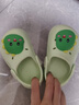 牧童兒童拖鞋夏男寶寶洞洞鞋軟底女童卡通洗澡嬰幼兒家居鞋奶龍綠150 曬單實(shí)拍圖