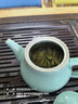 涵青堂青瓷功夫茶具泡茶壺 龍泉純色哥窯冰裂紋單壺 普洱小容量小茶壺 小號茶壺  哥窯梅子青開(kāi)片 260ml 曬單實(shí)拍圖