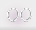 Lnieer999足銀耳環(huán)女款圈圈高級感ins風(fēng)耳骨釘睡覺(jué)免摘養耳洞銀耳圈耳飾 999足銀 12mm耳圈一對[適合耳垂] 曬單實(shí)拍圖