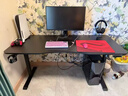 傲風(fēng)A4電競桌實(shí)木電動(dòng)升降桌電腦桌辦公書(shū)桌子國家補貼黑色1.6*0.7m 曬單實(shí)拍圖