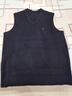 金利來(lái)（Goldlion）純山羊絨男加厚背心秋冬款無(wú)袖馬甲針織V領(lǐng)羊毛衫 (V領(lǐng)背心)藏青 (V領(lǐng)背心)藏青 2XL 180 曬單實(shí)拍圖