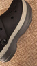 卡駱馳（CROCS）經(jīng)典堆堆洞洞鞋|211355 黑色-001 39(240mm) 曬單實(shí)拍圖