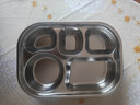優(yōu)倫美316不銹鋼餐盤(pán)分格上班族食堂打飯飯盒成人五格大容量便當盒餐盒 曬單實(shí)拍圖