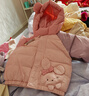 戴維貝拉（DAVE＆BELLA）兒童白鴨絨羽絨服連帽小童上衣新款女童衣服寶寶冬裝外套童裝 小兔子【現貨】 90 cm（建議身高80-90cm） 曬單實(shí)拍圖