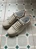 戈耐（GENAI）夏天鏤空透氣板鞋男士真皮休閑皮鞋軟底小白鞋男鞋潮鞋免系帶潮鞋 米色 真牛皮+上線(xiàn)+軟底 四季款 39 (245MM) 曬單實(shí)拍圖