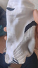 李寧（LI-NING）襪子馬拉松專(zhuān)業(yè)跑步襪子四季中筒毛巾底男女籃球運動(dòng)襪白色棉襪 曬單實(shí)拍圖