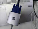 惠普HDMI轉VGA轉換器 高清視頻轉接頭 電腦臺式機筆記本PS5連電視顯示器投影儀連接線(xiàn) 黑色 曬單實(shí)拍圖