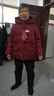 雋狐中老年羽絨服女款短款媽媽冬裝加厚大碼70歲老人奶奶太太冬季外套 棗紅 2XL 【推薦106-120斤】 曬單實(shí)拍圖