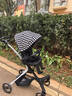 虎貝爾（HBR）遛娃神器輕便可折疊雙向高景觀(guān)可坐可躺嬰兒推車(chē)城市漫步車(chē)黑白格 曬單實(shí)拍圖