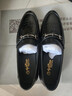 金利來(lái)（Goldlion）男鞋皮鞋樂(lè )福鞋時(shí)尚個(gè)性舒適套腳商務(wù)休閑鞋58013089501A黑色41 曬單實(shí)拍圖