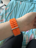 W&P新款適用蘋(píng)果手表表帶apple watch ultra3/2海洋硅膠雙扣回環(huán)表帶iwatch S11/10/9/8/SE 橙色45 曬單實(shí)拍圖