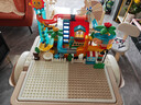 曼龍兒童多功能大顆粒寶寶玩具桌 積木桌摩卡棕+255顆電動(dòng)積木 曬單實(shí)拍圖
