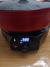 DIKO陶瓷電火鍋分離式砂鍋多功能室內電煮鍋刷肉鍋插電涮火鍋煲仔飯煮粥神器廚房烹飪涮肉分體鍋 4L 紅色（配玻璃蓋） 曬單實(shí)拍圖