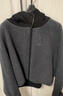 ELLE高級感連帽羊絨雙面呢大衣女2025冬季新款寬松氣質(zhì)毛呢短外套 深灰 S 曬單實(shí)拍圖