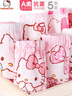Hello Kitty兒童內褲女童寶寶小女孩5條裝平角底褲短褲 KTN254花色120/M 曬單實(shí)拍圖